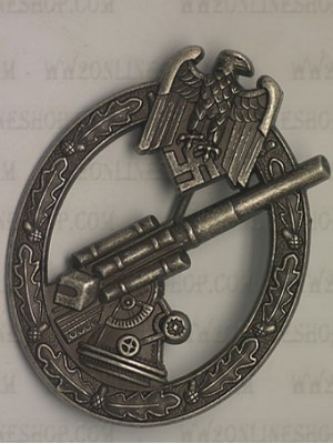 Replica of Anti-Aircraft Flak Battle Badge (Flak-Kampfabzeichen der Luftwaffe) (WWII German Badges) for Sale (by ww2onlineshop.com)