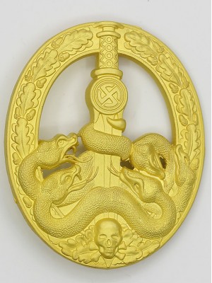 Replica of Anti-Partisan Guerrilla Warfare Badge ( Bandenkampfabzeichen) in Gold (WWII German Badges) for Sale (by ww2onlineshop.com)