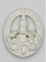 Anti-Partisan Guerrilla Warfare Badge ( Bandenkampfabzeichen)  in Silver