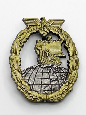 Replica of Auxiliary Cruiser Badge (Kriegsabzeichen für Hilfskreuzer) (WWII German Badges) for Sale (by ww2onlineshop.com)