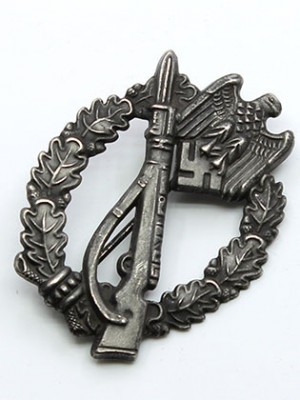 Replica of Infantry Assault Badge (Antique Finish) in Silver (WWII German Badges) for Sale (by ww2onlineshop.com)