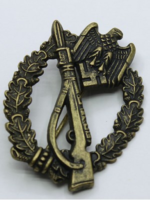 Replica of Infantry Assault Badge  in Bronze (German: Infanterie-Sturmabzeichen) (WWII German Badges) for Sale (by ww2onlineshop.com)