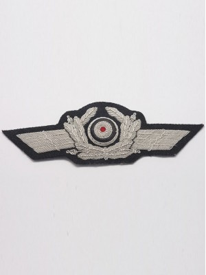 Replica of Embroidered Luftwaffe Officer Cap Wreath & Cockade (Cap Badges) for Sale (by ww2onlineshop.com)