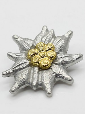 Replica of Gebirgsjager Officer’s Metal Cap Edelweiss (Cap Badges) for Sale (by ww2onlineshop.com)