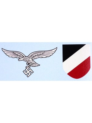 Replica of WW2 German Luftwaffe Helmet Decals (Helmets) for Sale (by ww2onlineshop.com)