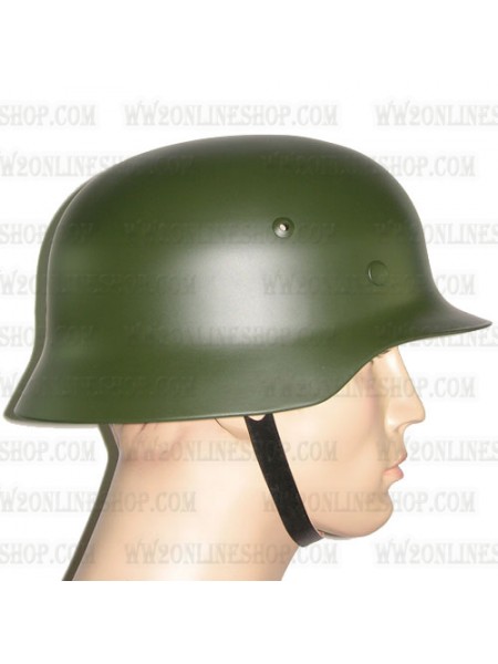Collectable WW II German Army M35 Steel Motorcycle Helmet Green Replica 