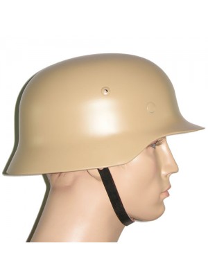 Replica of WW2 German M35 Steel Helmet in Sand Yellow (Helmets) for Sale (by ww2onlineshop.com)