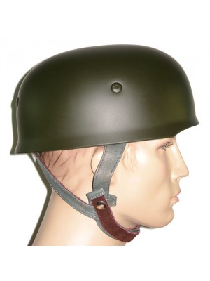 Replica of WW2 German Paratrooper M38 Steel Helmet in Dark Green (Helmets) for Sale (by ww2onlineshop.com)
