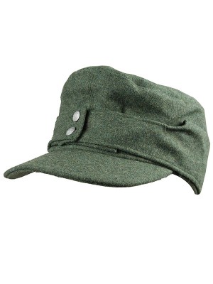 Replica of German Wehrmacht/SS M43 Green wool Field Cap(Einheitsmütze) (Caps) for Sale (by ww2onlineshop.com)