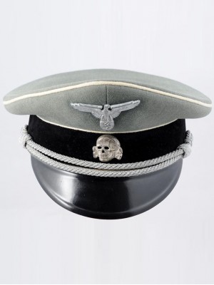 Replica of German WWII Waffen SS Visor Cap (Caps) for Sale (by ww2onlineshop.com)
