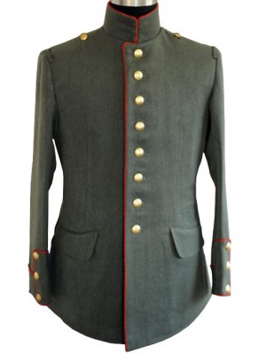 Replica of German WWI Imperial M1910 Officer Jacket (Red Piping) (German WWI Uniforms) for Sale (by ww2onlineshop.com)