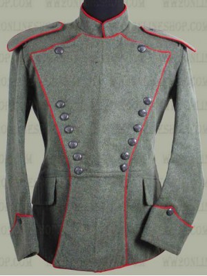 Replica of German WWI Imperial Uhlan Tunic (Red Piping) (German WWI Uniforms) for Sale (by ww2onlineshop.com)