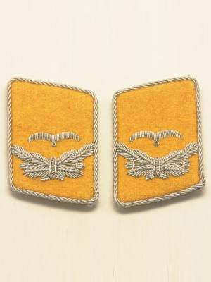 Replica of Luftwaffe 2nd Lt Collar Tabs (German Collar Tabs) for Sale (by ww2onlineshop.com)