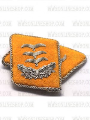Replica of Luftwaffe Captain Collar Tabs (German Collar Tabs) for Sale (by ww2onlineshop.com)