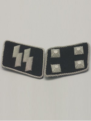 Replica of SS Major(SS-Sturmbannfuhrer) Collar Tabs (German Collar Tabs) for Sale (by ww2onlineshop.com)