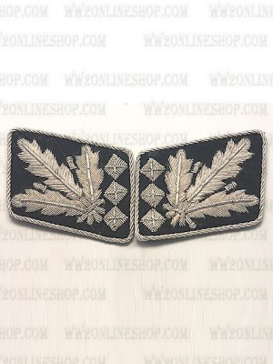 Replica of SS Oberstgruppenfuhrer Collar Tabs (German Collar Tabs) for Sale (by ww2onlineshop.com)