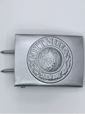 Replica of German Heer EM Buckle in Silver (German Belt&Buckles) for Sale (by ww2onlineshop.com)