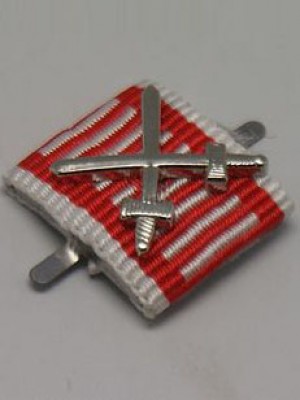 Replica of Silver Military Merit Medal on the War Ribbon with Swords (Ribbon Bars Devices) for Sale (by ww2onlineshop.com)