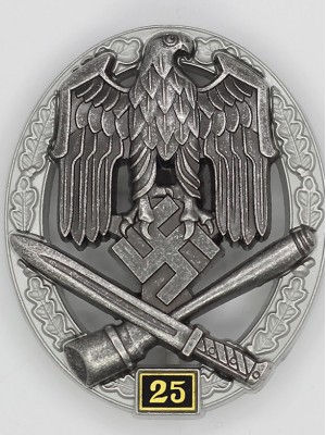 Replica of General Assault Badge 25 Engagements (WWII German Badges) for Sale (by ww2onlineshop.com)