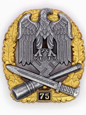 Replica of General Assault Badge 75 Engagements (WWII German Badges) for Sale (by ww2onlineshop.com)