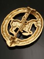 Replica of German Equestrian Badge in Gold (German Riding Badge: Das Reiterabzeichen) (Party & Sport Badges) for Sale (by ww2onlineshop.com)