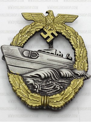 Replica of German Kriegsmarine E-Boat Badge 2nd Pattern (WWII German Medals) for Sale (by ww2onlineshop.com)