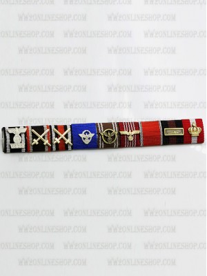 Replica of Chief of The Criminal Police Arthur Nebe s Ribbon Bar (German Ribbon Bars) for Sale (by ww2onlineshop.com)