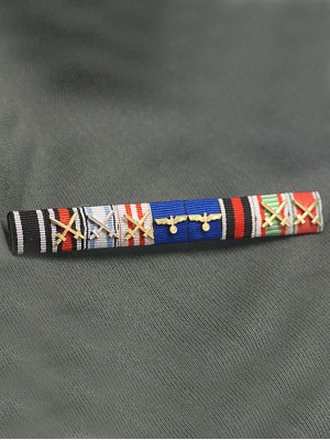 Replica of SS Oberstgruppenfuhrer Paul Hausser s Ribbon Bar (German Ribbon Bars) for Sale (by ww2onlineshop.com)