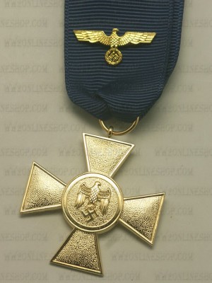Replica of German WWII Heer 25 Year Service Medal (WWII German Medals) for Sale (by ww2onlineshop.com)
