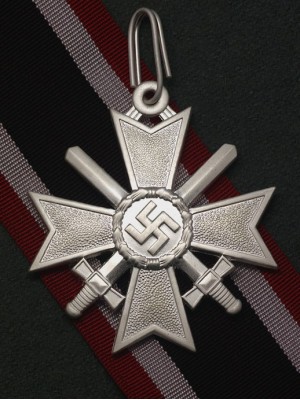 Replica of German WWII Knights Cross of the War Merit Cross with Swords (WWII German Medals) for Sale (by ww2onlineshop.com)