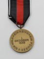 Replica of German WWII The October 1. 1938 Commemorative Medal (WWII German Medals) for Sale (by ww2onlineshop.com)