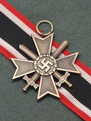 Replica of German WWII War Merit Cross 2nd Class with Swords (WWII German Medals) for Sale (by ww2onlineshop.com)