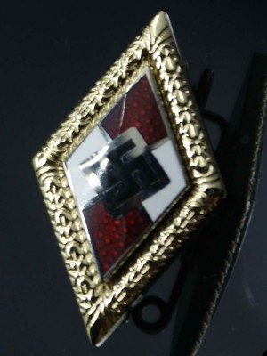 Replica of Hitler Youth Badge in Gold (Party & Sport Badges) for Sale (by ww2onlineshop.com)
