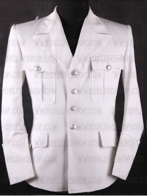 Replica of Allgemeine SS Officers M32 White Tunic (German WWII Uniforms) for Sale (by ww2onlineshop.com)