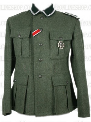 Replica of German M36 field-grey wool Infantry NCO Tunic (German WWII Uniforms) for Sale (by ww2onlineshop.com)