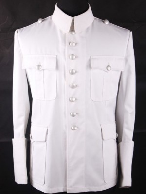 Replica of German M36 Officer White Cotton Tunic (German WWII Uniforms) for Sale (by ww2onlineshop.com)