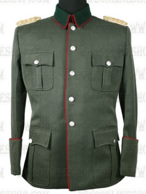 Replica of German M36 Officers Field-grey Gabardine Tunic (German WWII Uniforms) for Sale (by ww2onlineshop.com)
