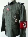 Replica of German WWII M40 Field-grey Wool Jacket (German WWII Uniforms) for Sale (by ww2onlineshop.com)